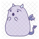 Exclamation Surprised Sticker Icon