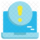 Exclamation Laptop Network Icon