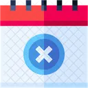 Excluir calendário  Ícone