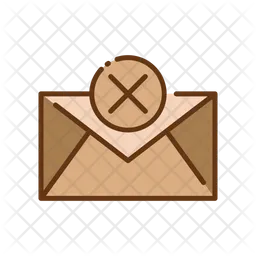 Exclusão de e-mail  Ícone