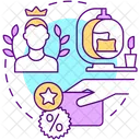 Exclusive lounge memberships  Symbol