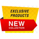 Exclusive Products Label Banner Tag Icon