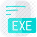 Exe Executable File Flat Style Icon Icon