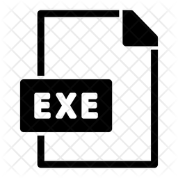 Exe File Icon - Download in Glyph Style