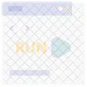 Executar Site Up Ícone