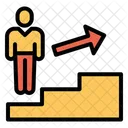Career Promotion Stairs Icon