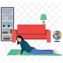 Exercice De Yoga Astuces De Fitness Exercice Corporel Icône