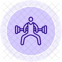 Exercices De Poids Corporel Ligne Icone Icône