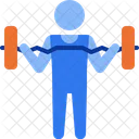 Barbell Weightlifter Exercise Icon