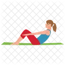 Exercising Girl  Icon