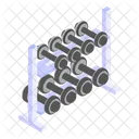 Dumbbell Gym Holder Icon