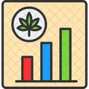 Existencias De Marihuana Tabla Grafico Icon