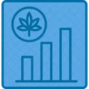 Existencias De Marihuana Tabla Grafico Icon