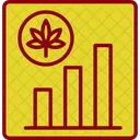 Existencias De Marihuana Tabla Grafico Icon