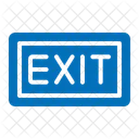 Exit Warning Sign Signaling Icon