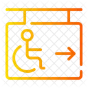 Exit Diversity Disabled Person Icon