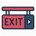 Exit Evacuate Airport Icon