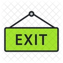 Exit Exit Sign Board Sign Board Icon