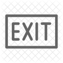 Exit Sign Close Icon