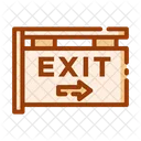 Exit Exit Sign Exit Signboard Icon