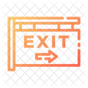 Exit Exit Board Exit Gate Icon