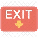 Exit Sign Departure Icon