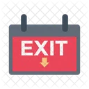 Exit Board Sign Icon
