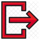 Exit Export Direction Icon