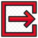 Exit Logout Squre Icon