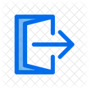 Exit Sign Out Sign Icon
