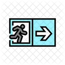 Exit Firefighter Emergency Icon