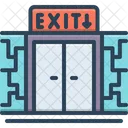 Exit Way Out Door Icon