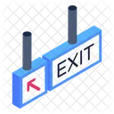 Exit Sign Board Exit Direction Board Exit Banner Icon