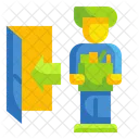 Exit Resign Man Icon
