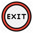 Exit Sign Signal Icon