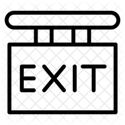 출구 표지판  아이콘