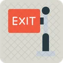 Exit Sign Exit Emergency Icon