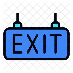 Exit sign  Icon