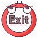 Exit Sign Exit Symbol Egress Sign Icon