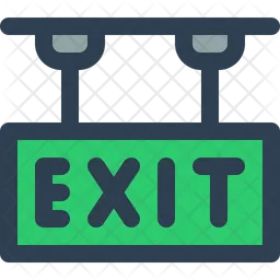 Exit Sign  Icon