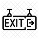 Exit Sign Arrow Signs Icon