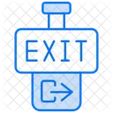 Exit Sign Exit Emergency Exit Icon