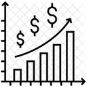 Recaudacion De Dinero Crecimiento Del Dinero Recaudacion De Finanzas Icono
