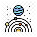 Exoplanet Space Exploration Icon