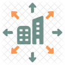 Expand Building Construction Icon
