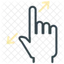 Expand Hand Gesture Icon