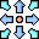 Expand Arrow Pixel Art Icon