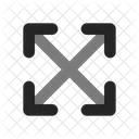 Expand Arrow Arrow Duo Line Icon