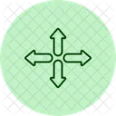 Expand Arrow Pentaglow Icon