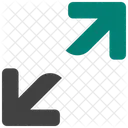 Expand Arrows Diagonal Resize Enlarge Icon